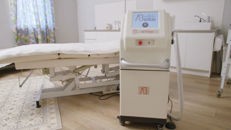 Medical aesthetics clinic room in Mount Waverley with advanced treatment equipment.